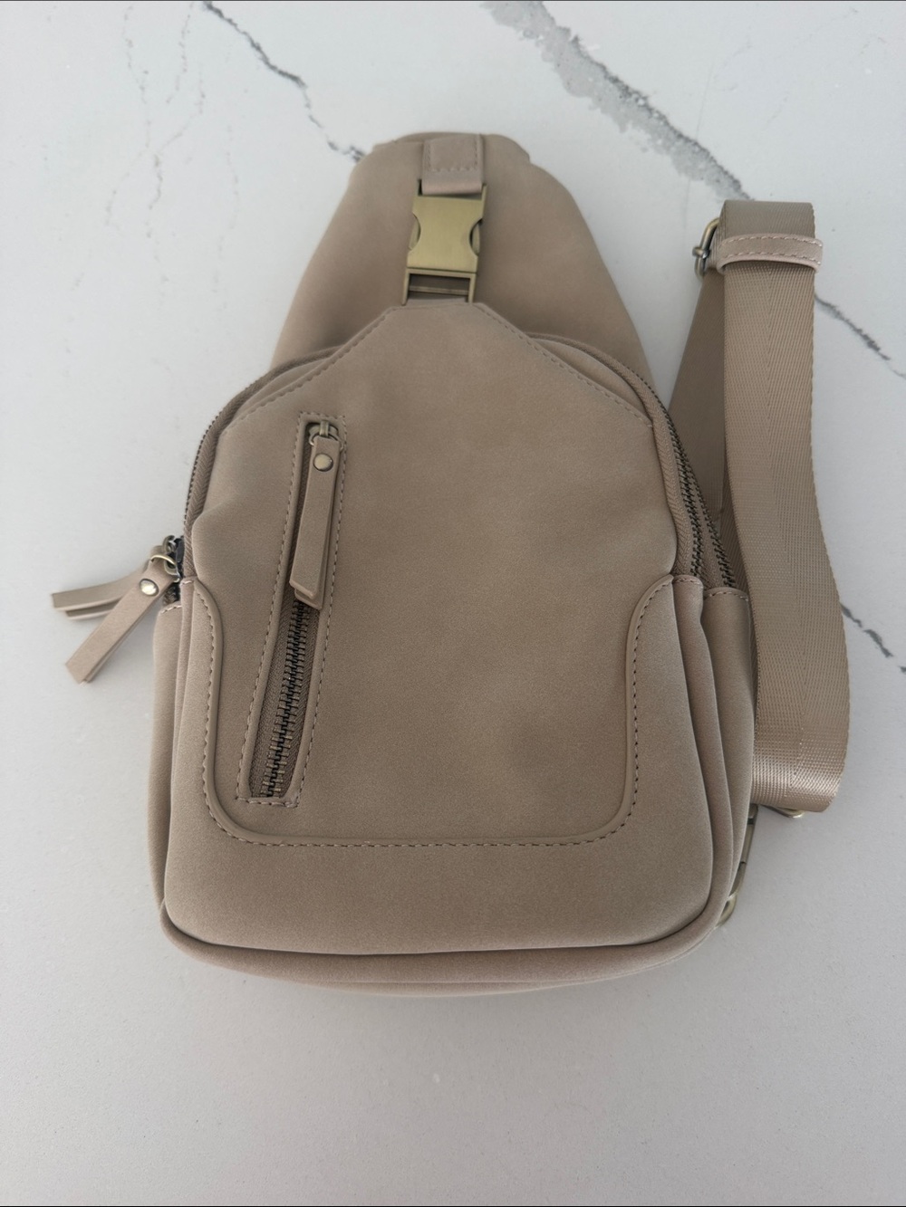 Antik Kraft Taupe Crossbody Sling Bag for Women